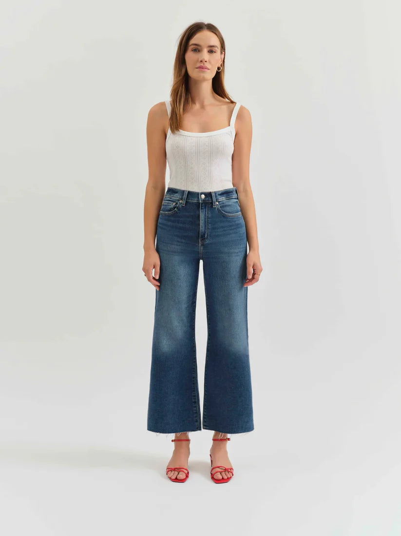 Pleaser High Rise Wide Ankle In Uptown