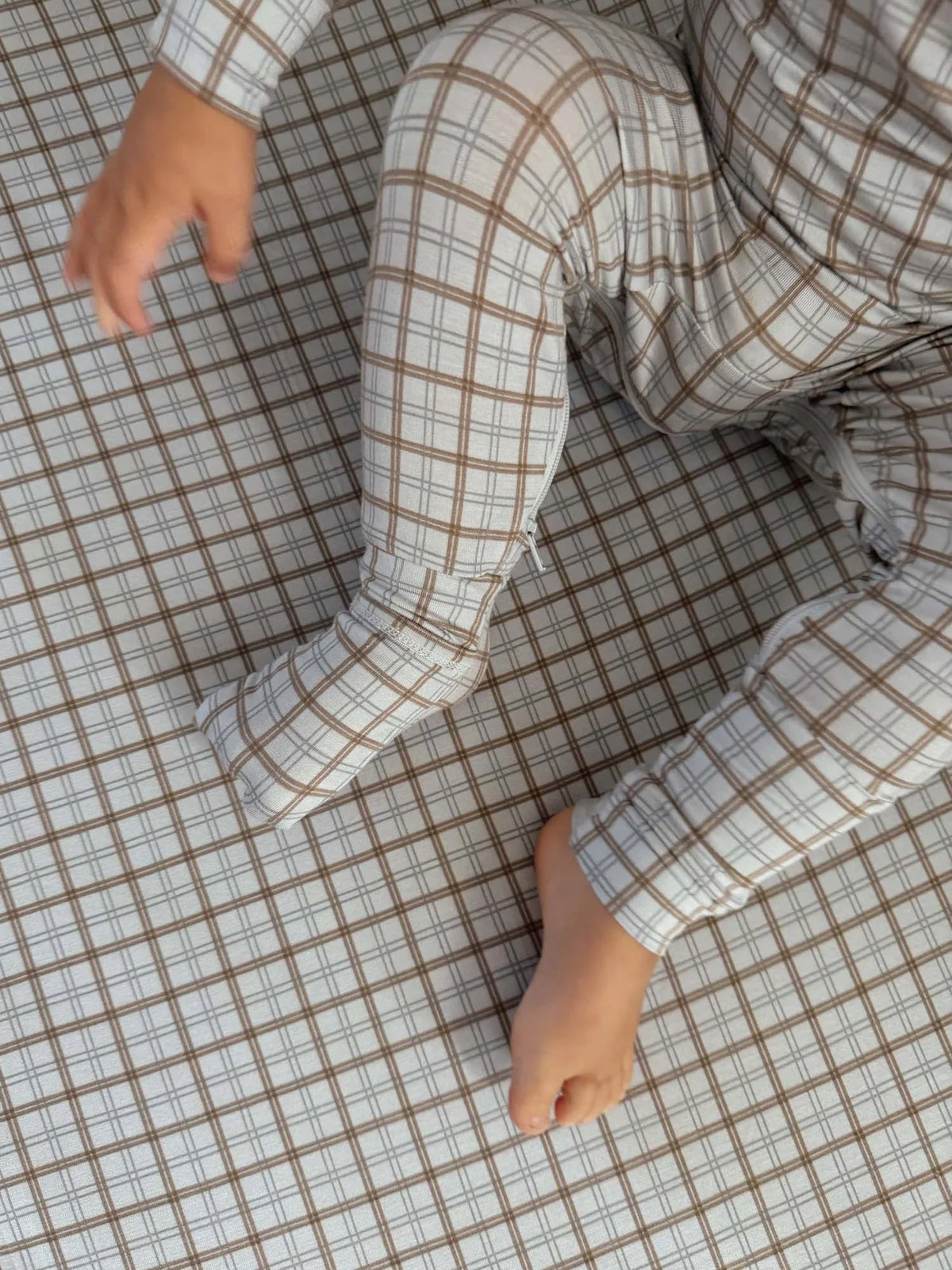 Plaid Convertible Footie