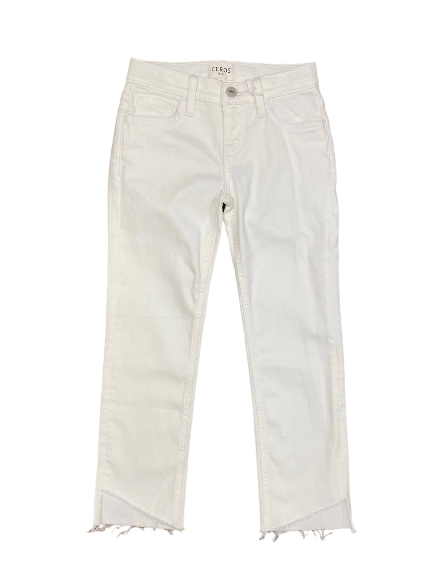 White Crop Jeans