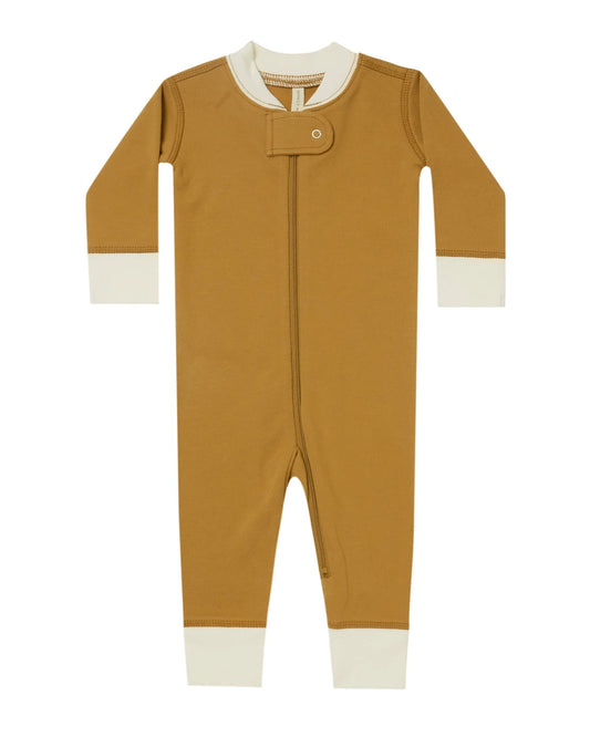 Zip Long Sleeve Sleeper in Ocre