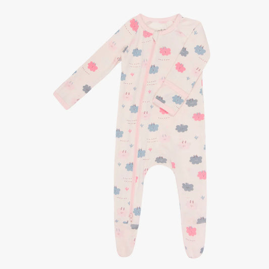 Llama pink Footie Sleeper