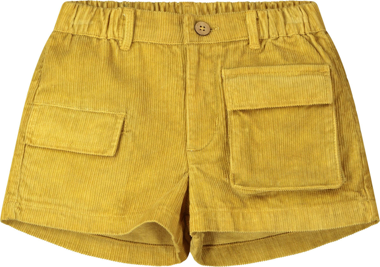 Yellow Corduroy Shorts