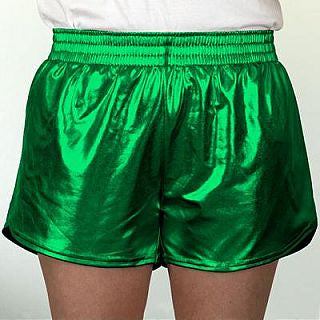 Green Metallic Short