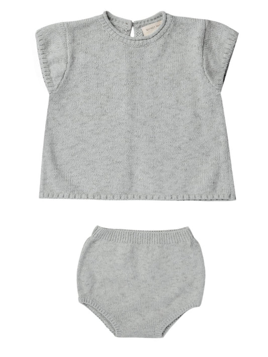 Sky Heather Penny Knit Set