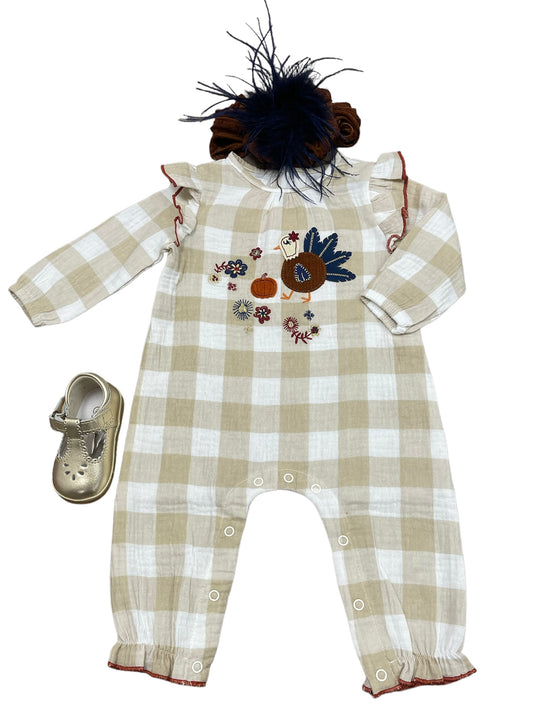 Girl Turkey Romper