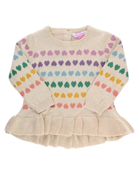 Hearts Ruffle Sweater