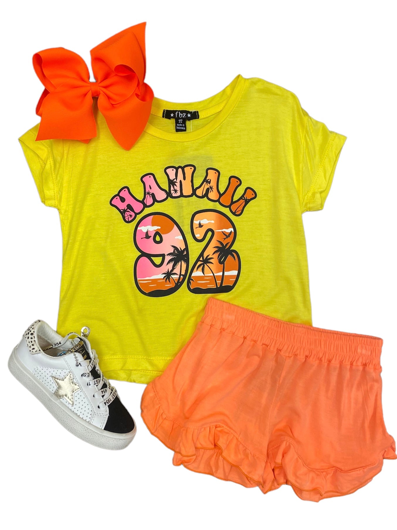 FBZ Neon Orange Shorts