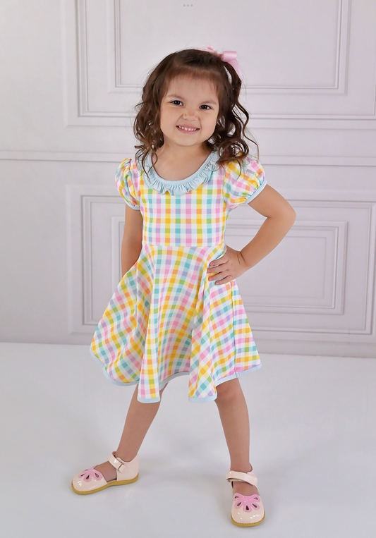 Sweetheart Gingham Flair Dress