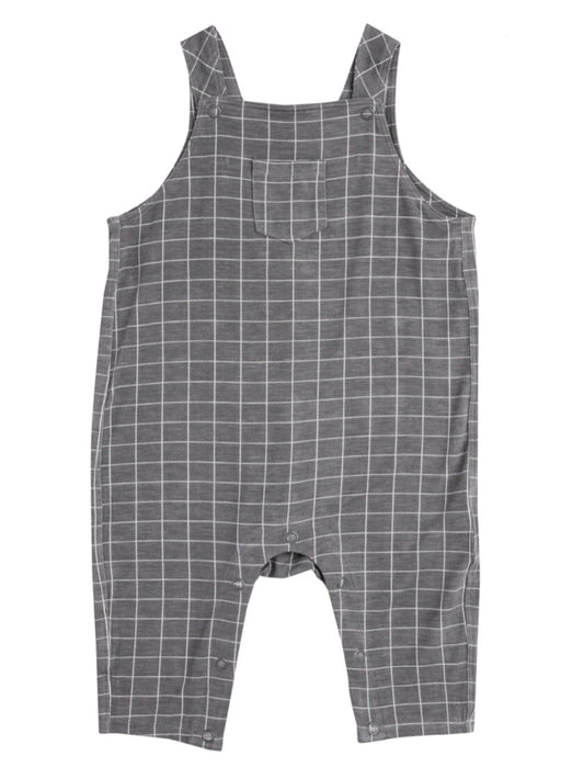 Gray Grid Romper