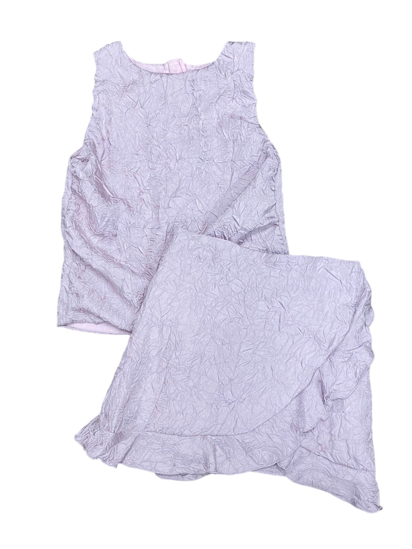 Lilac Pleated Tank Top