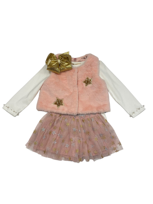 Star Patch Fur Vest