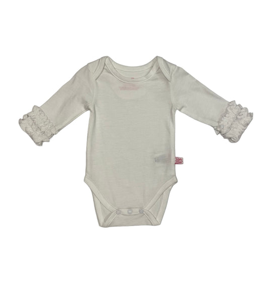 White Ruffled Bodysuit