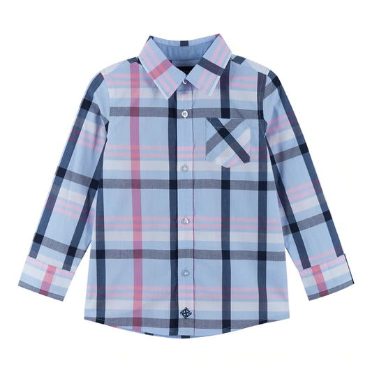 Light Blue Plaid Shirt