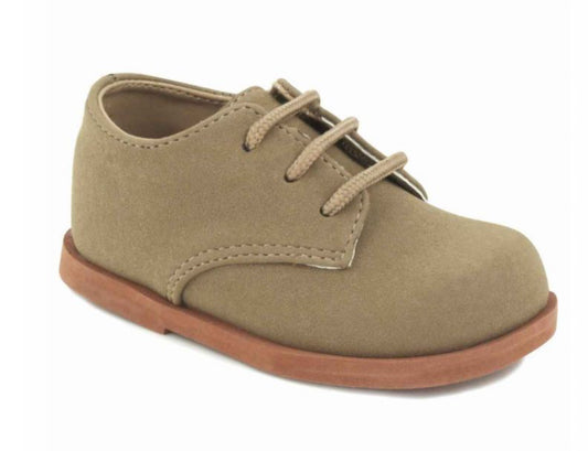 Khaki Suede Oxfords