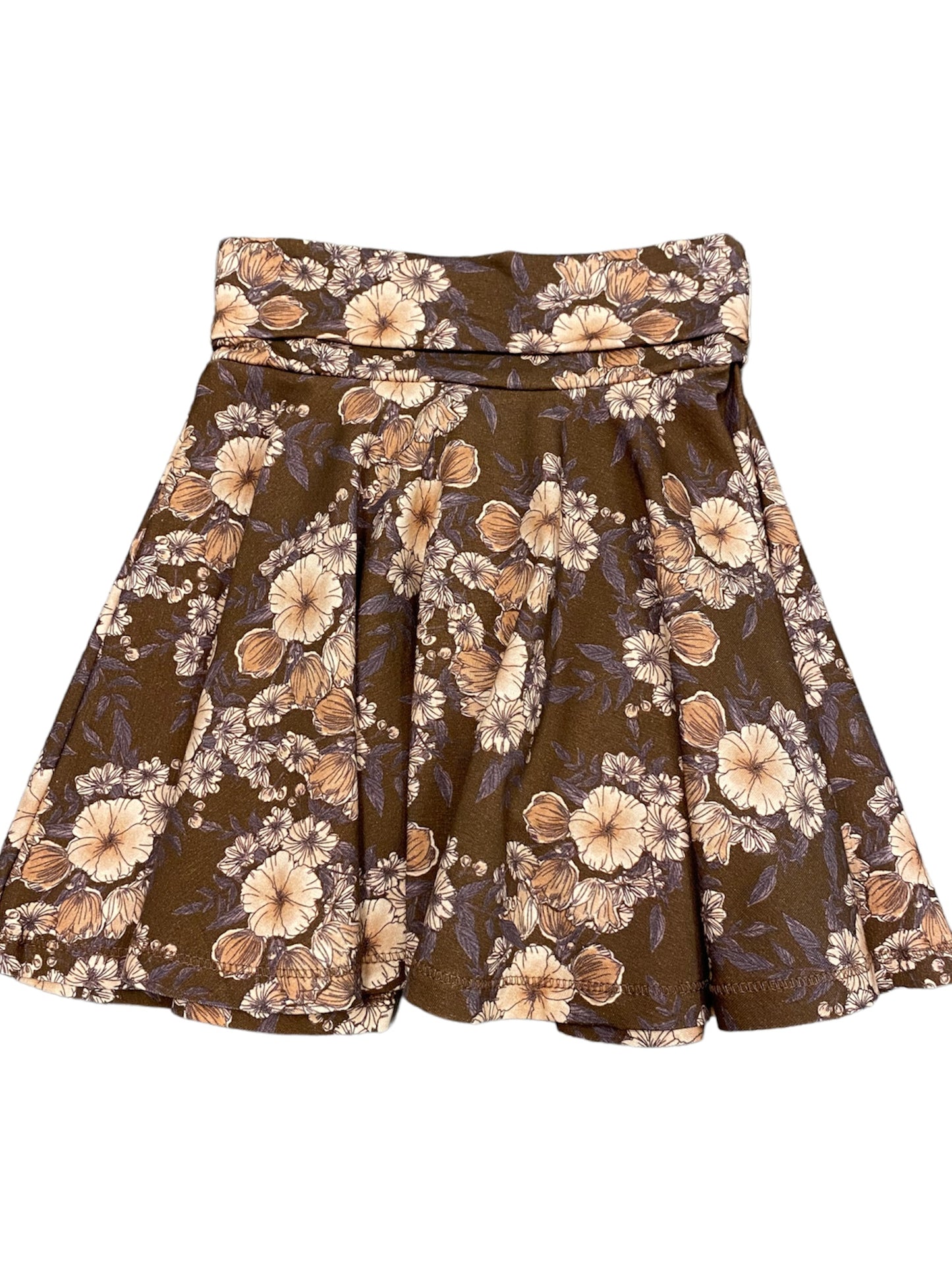 Floral print Skirt- Acorn
