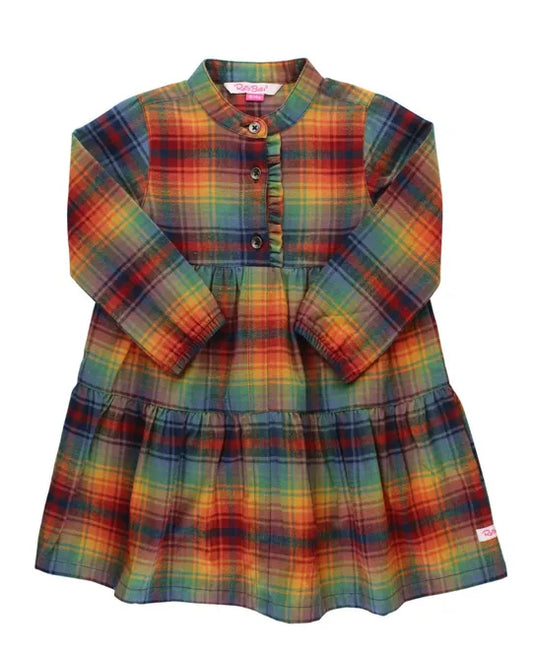 Rainbow Plaid Dress