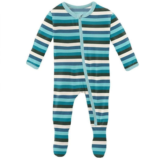 Ice Multi Stripe Footie