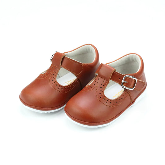 Cognac Gemma T-Strap