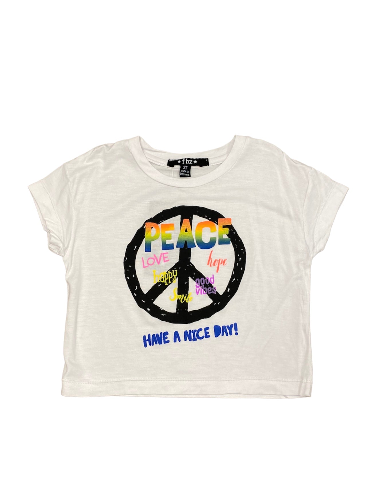 FBZ White Peace T-Shirt