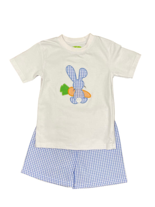 Bunnies Appliqué Boys Short Set