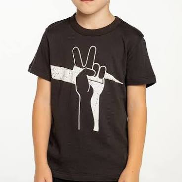 Peace and lightning Bolt