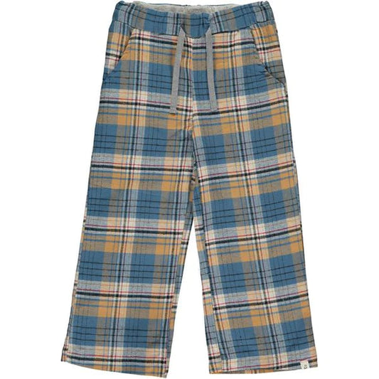 Brown/Blue Plaid Lounge Pants Mens981c