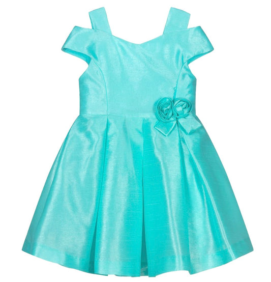Turquoise Shantung Dress