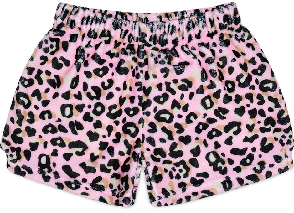 Leopard Plush Shorts