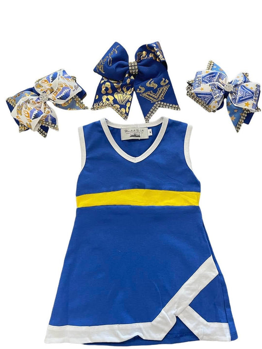 Blue/Gold Cheer Dress
