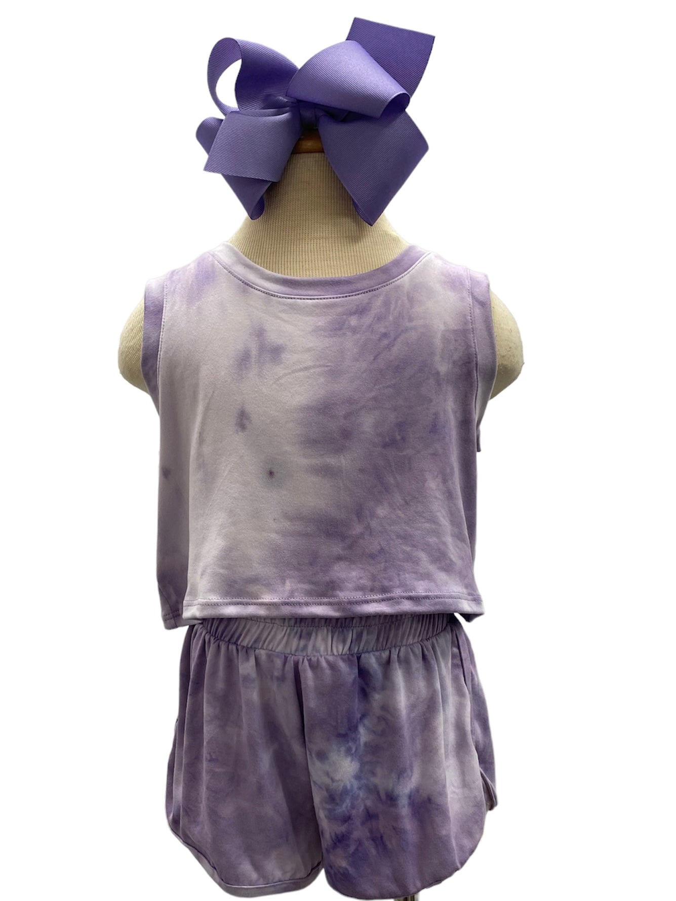 Lavender Storm Tie Dye Shorts