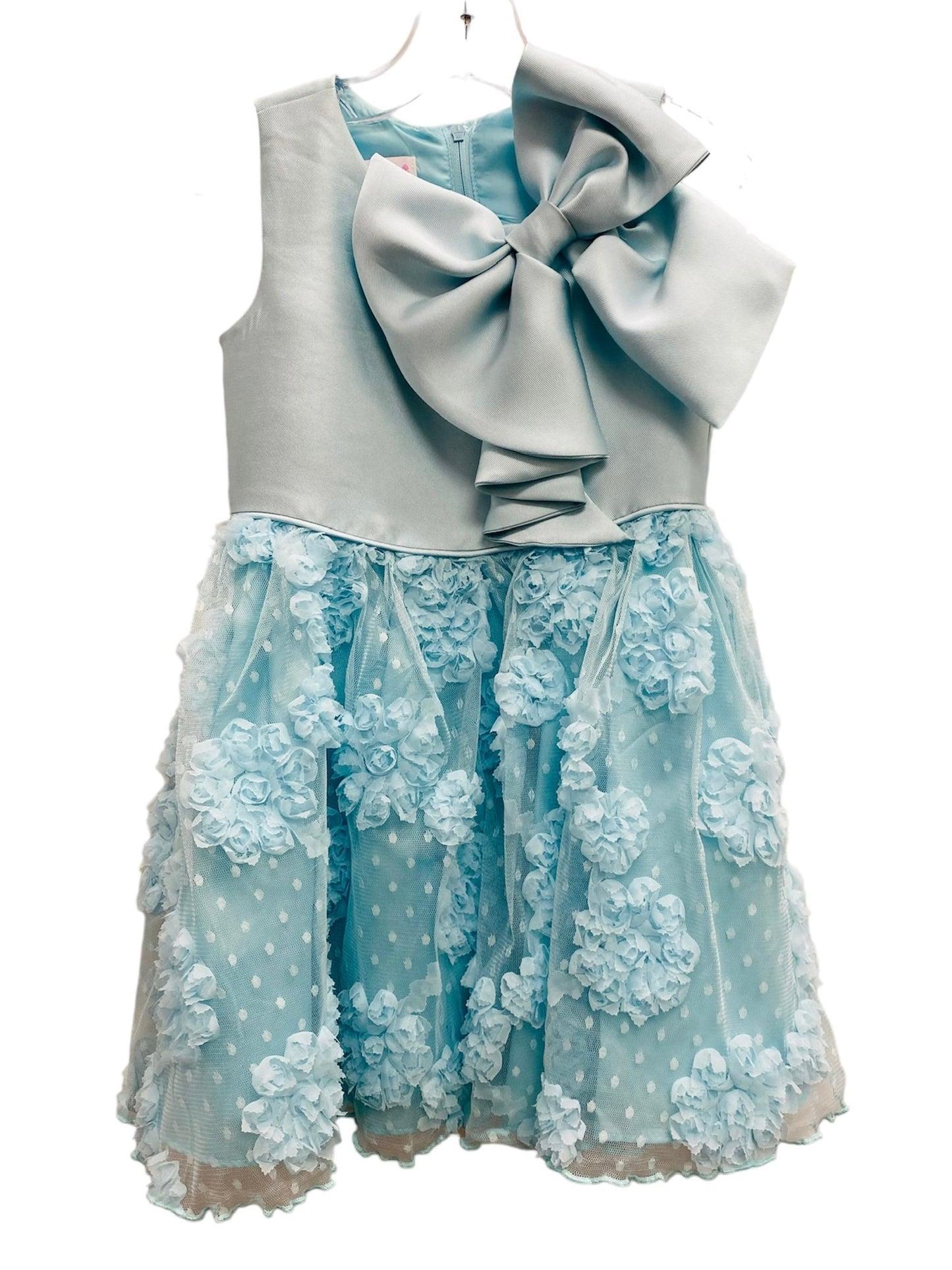 Blue Floral Accent Dress
