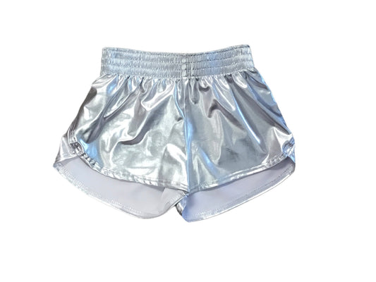 Metallic Silver Shorts