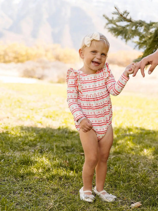 Ornament Stripe Romper