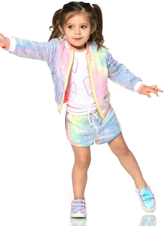 Sequin Bomber Jacket