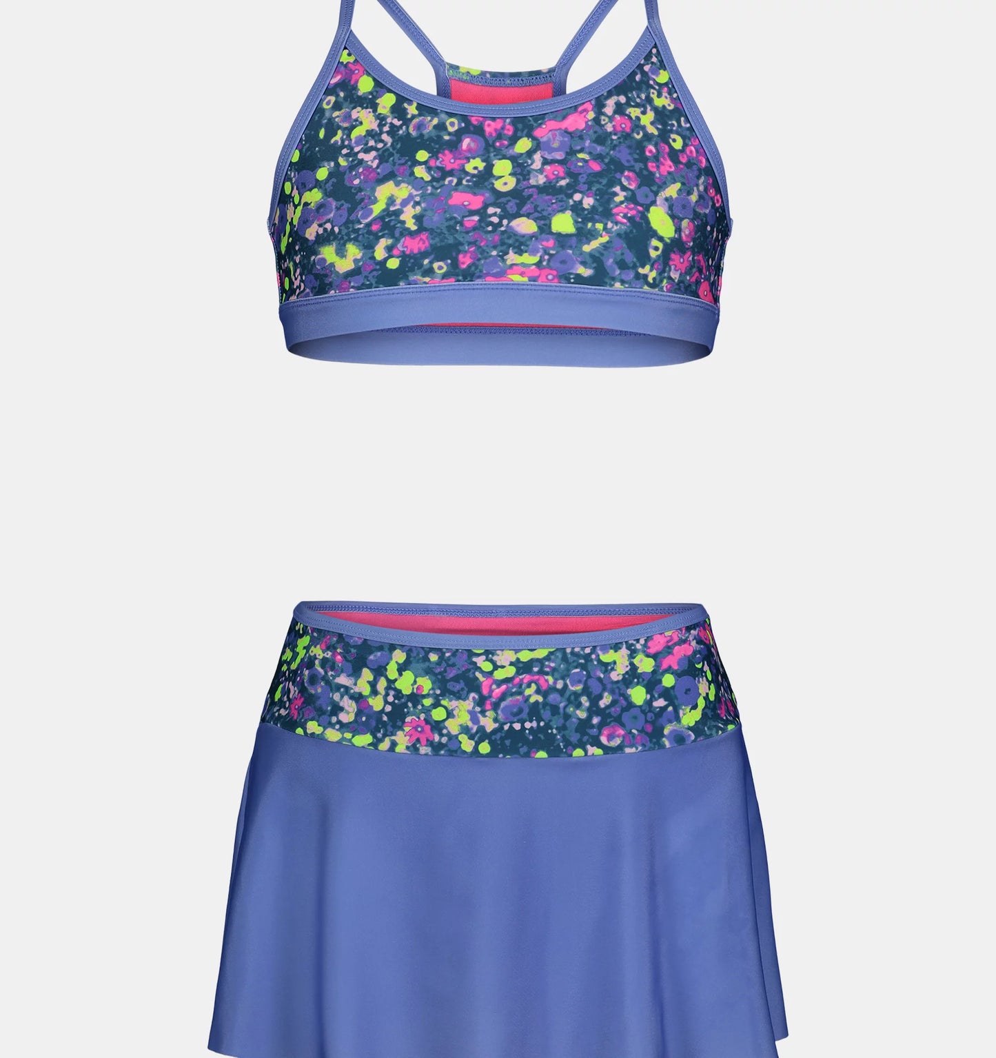 Purple Swim Skirt Set