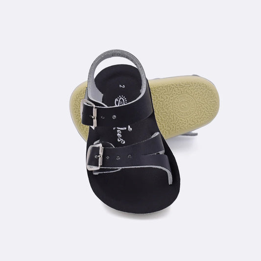 Black Surfer Sandals