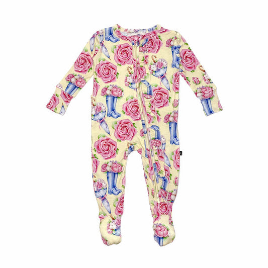 Talia Ruffled Footie