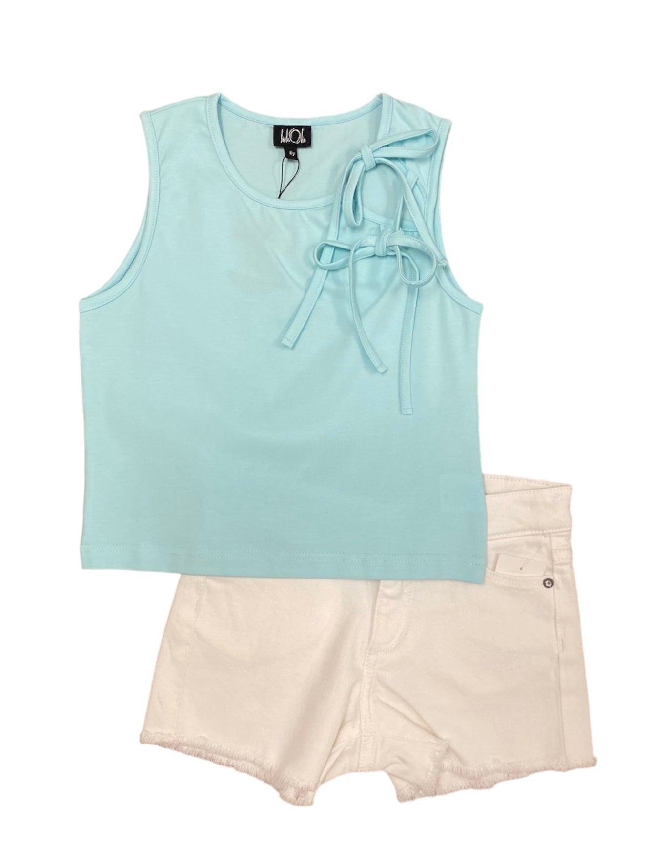 Aqua Tie Tank Top