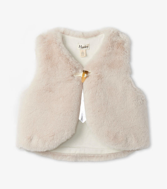 Off-white Faux Fur Vest