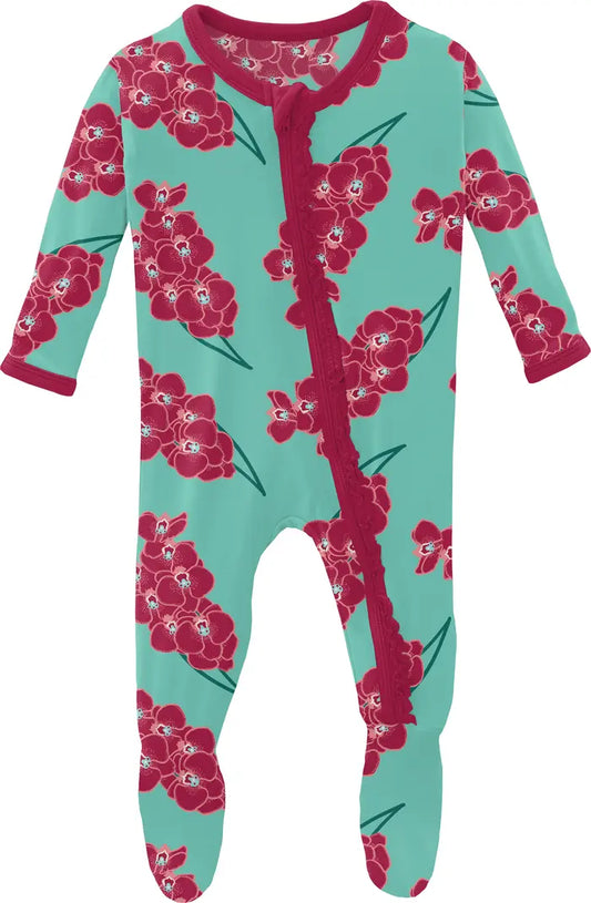 Glass Orchids Muffin Ruffle Footie