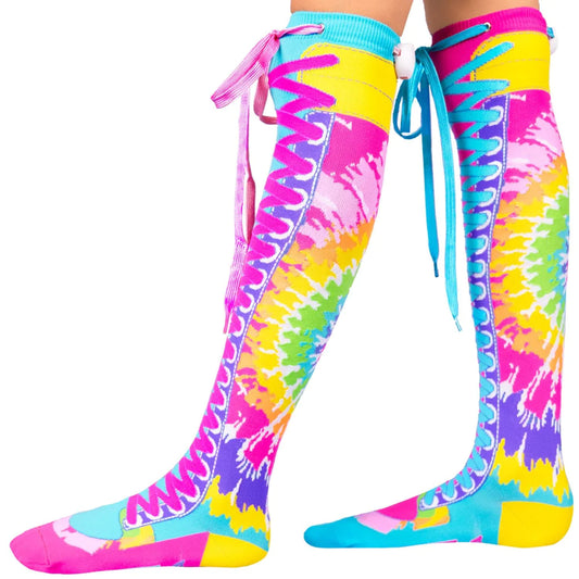 Light Up Tie Dye Crazy Socks