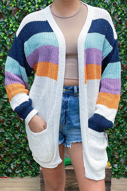 Multicolor Stripe Cardigan