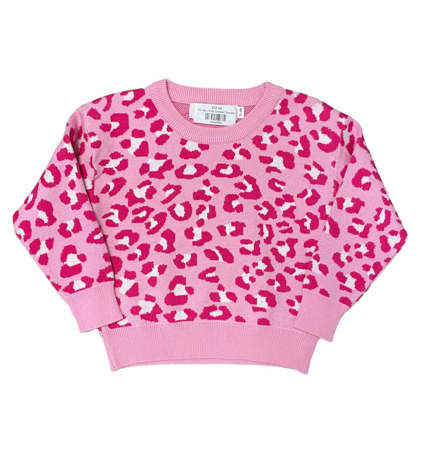 Pink Cheetah Sweater