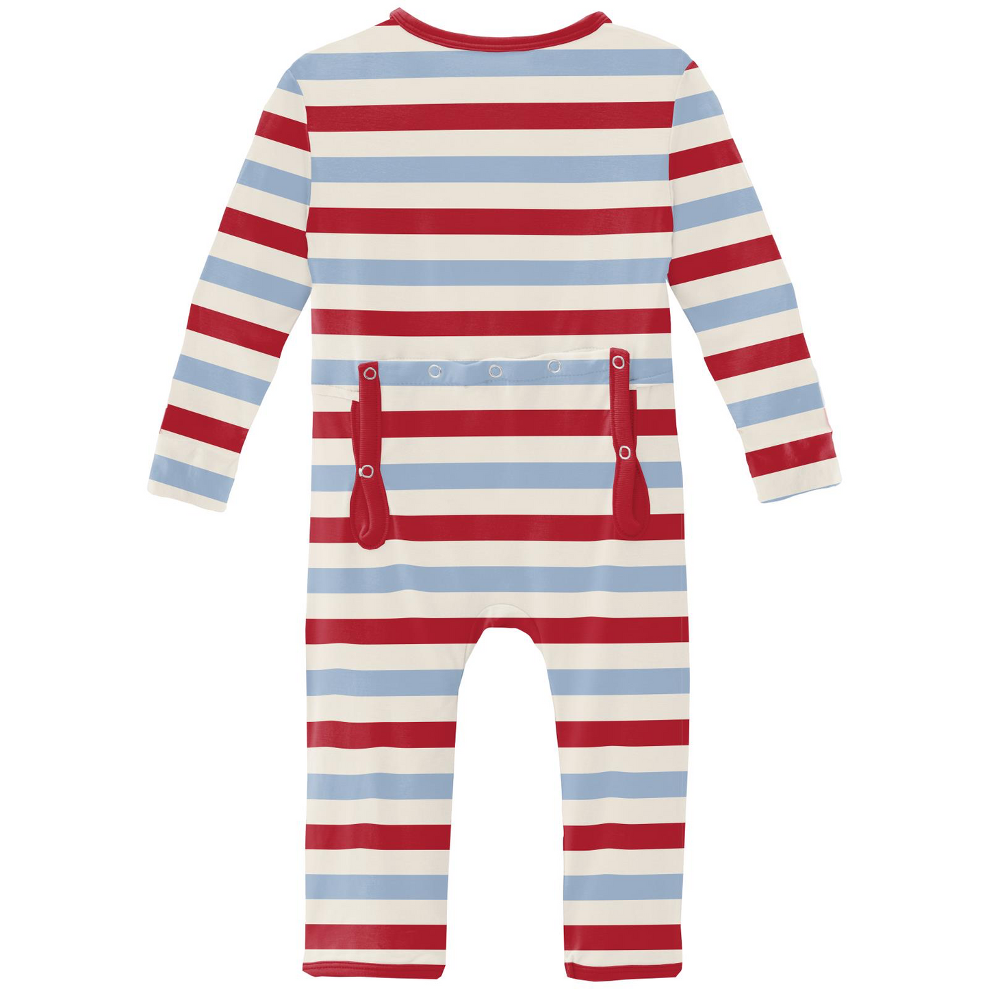 Balloon Stripe Coverall with Zip