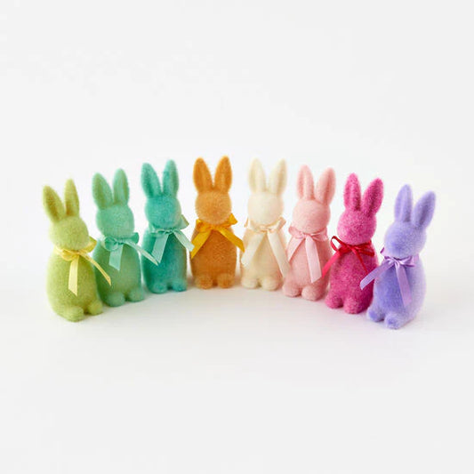 Small Assorted Flocked Bunnies