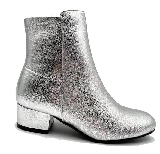 Dallia Booties - Silver