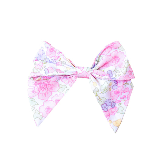 Pink Floral Bow