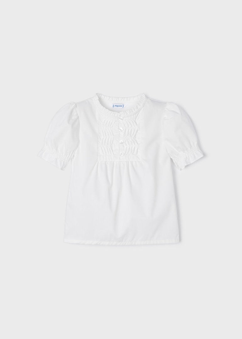 3138 White Poplin Top