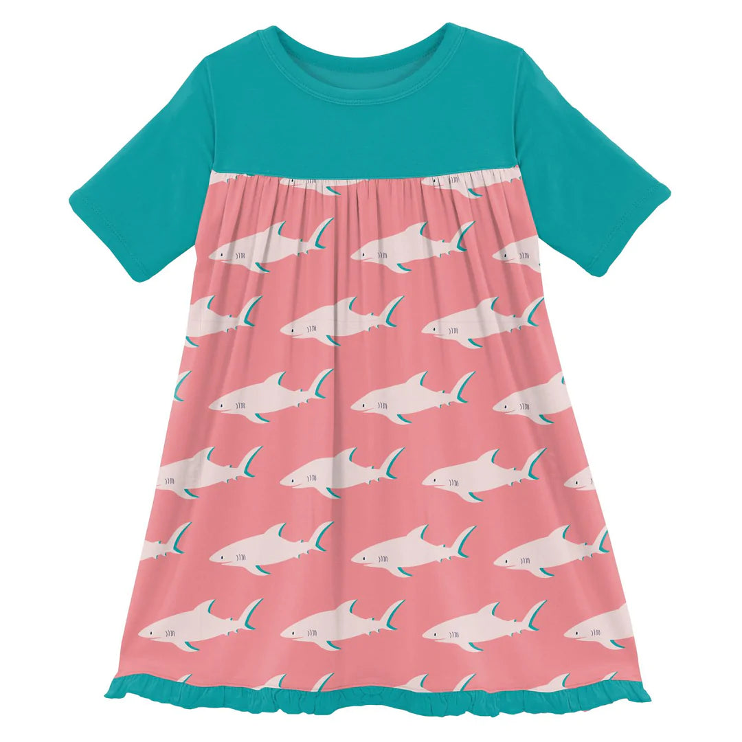 Strawberry Sharky Swing Dress