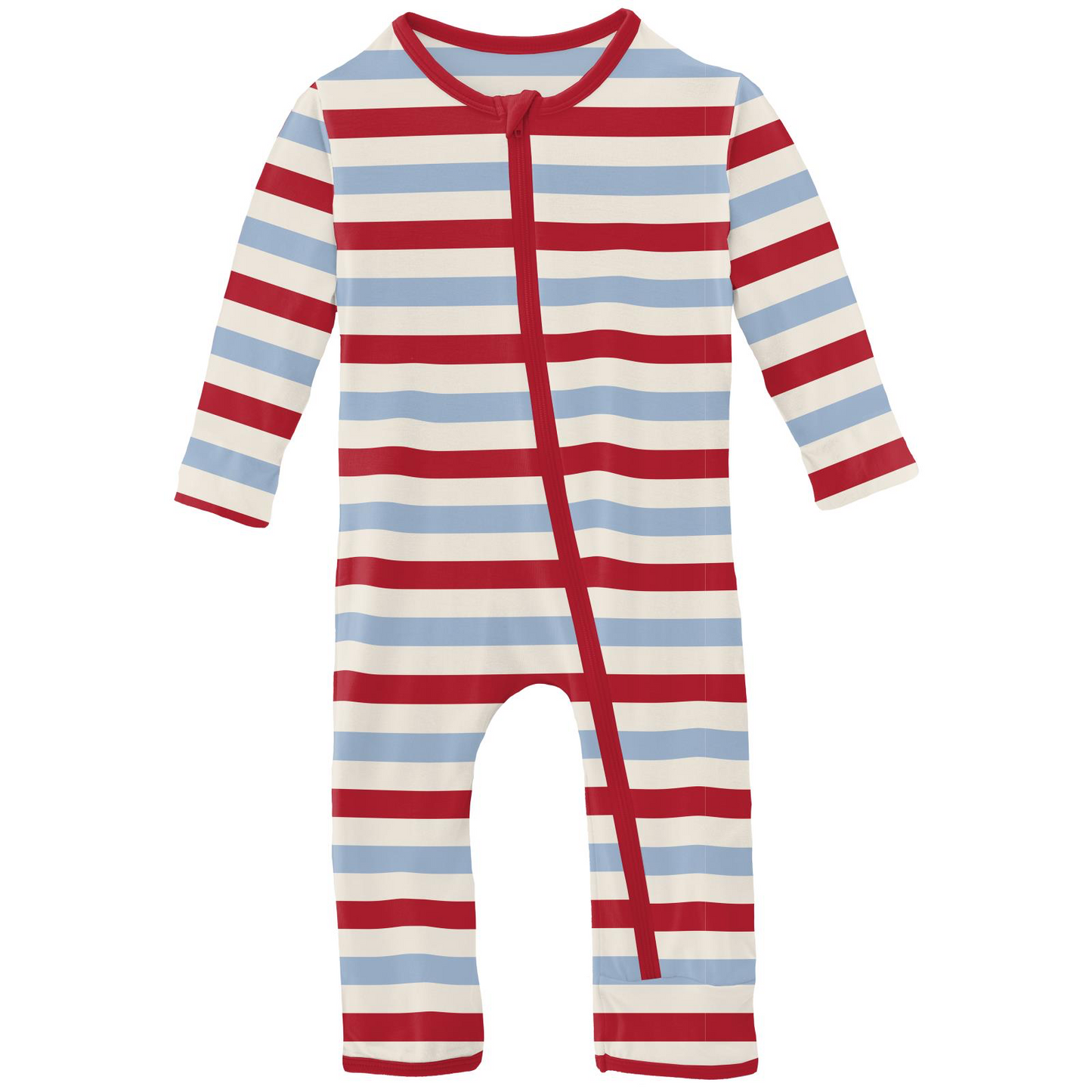 Balloon Stripe Coverall with Zip